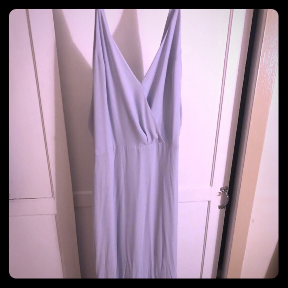 Lush chiffon maxi dress pastel size Large